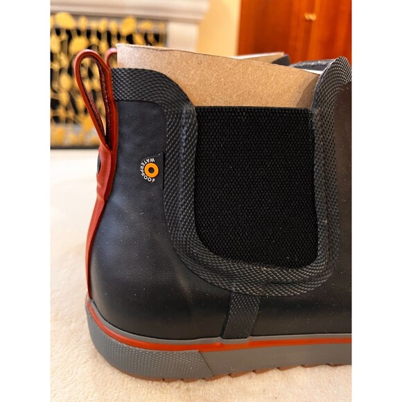 BOGS Kicker Rain Chelsea II Men\'s Boots Black Size 11 NEW in Box Waterproof main image 16